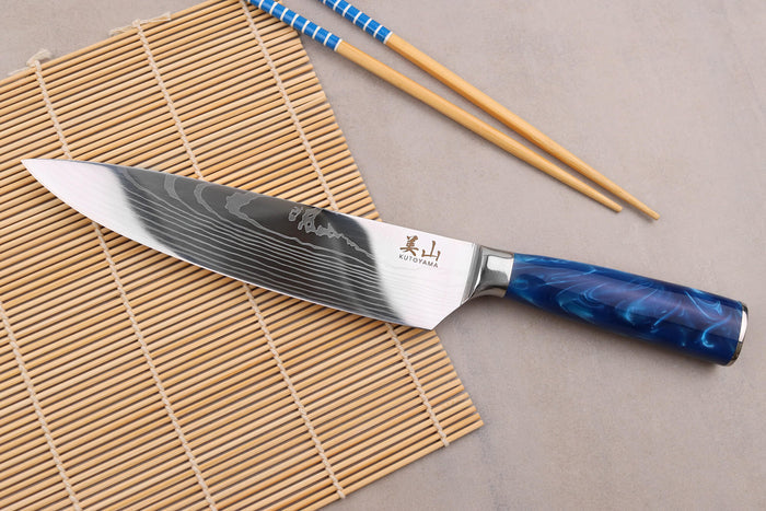Set de 2 couteaux Kutoyama Blue Wave chef + office