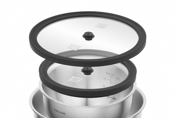 Set de 2 couvercles en verre Zwilling Unlock Fresh & Save 16 cm + 20 cm