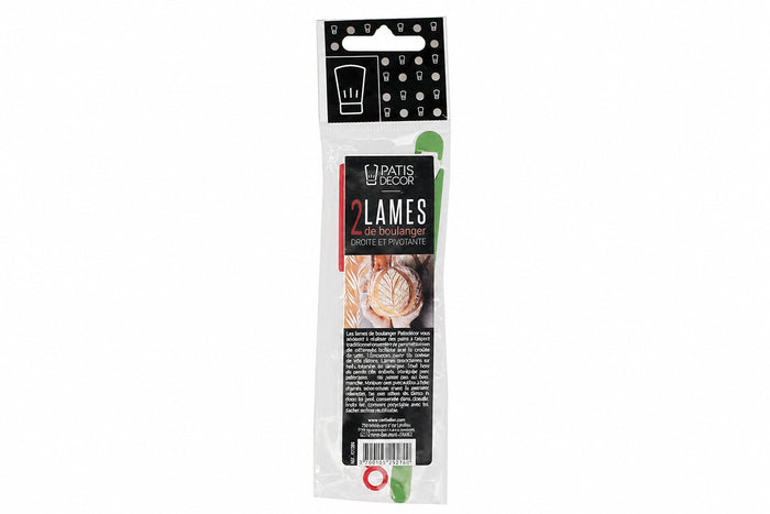 Set de 2 lames de boulanger Patisdécor droites et pivotantes