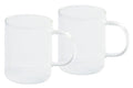 Set de 2 mugs Cristel 40cl en verre borosilicate