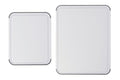 Set de 2 planches à découper anti-glisse Kitchen Aid réversibles en PP blanc