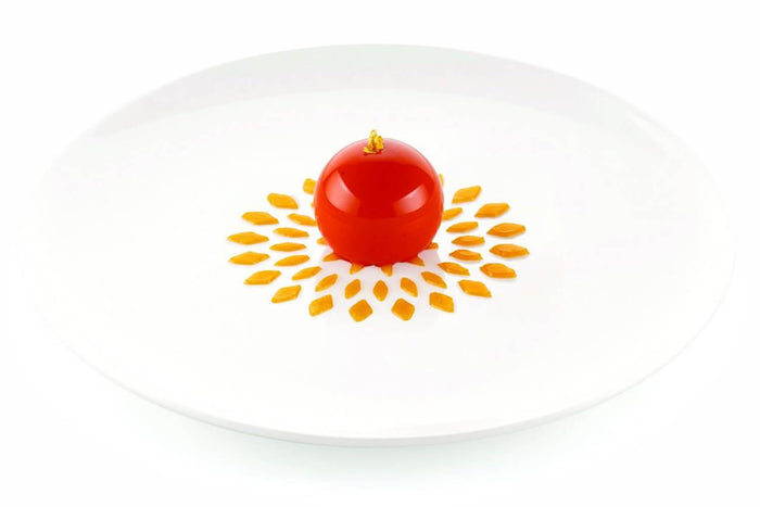 Set de 2 pochoirs en silicone professionnel Silikomart Naturae fleurs de lotus Ø10cm