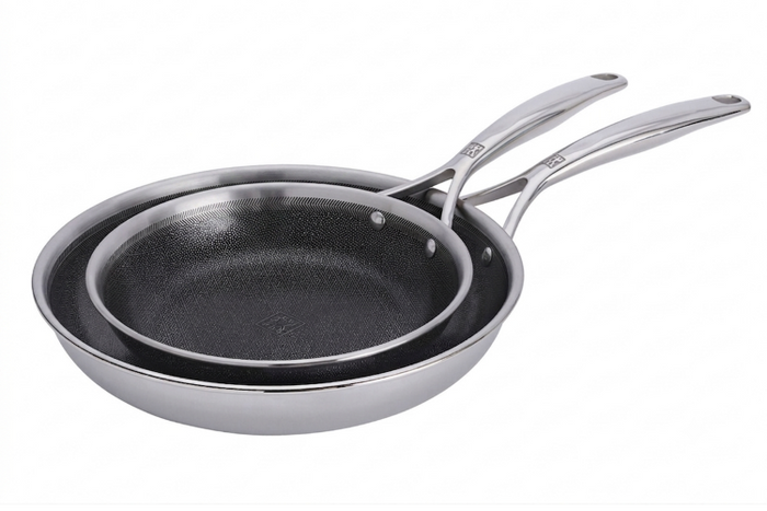 Set de 2 poêles Zwilling Peak Ceraforce® HyCoat en acier inoxydable et revêtement céramique 20 et 26cm