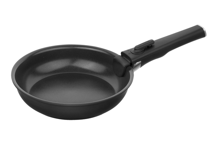 Set de 2 poêles Zwilling Unlock Ceraforme® Titanium en aluminium 20 et 28cm + 1 poignée amovible