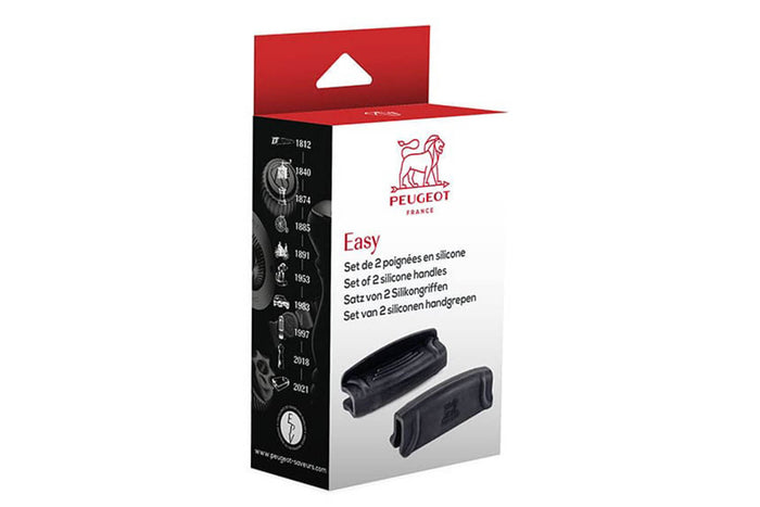 Set de 2 poignées en silicone Peugeot Easy Appolia noir mat