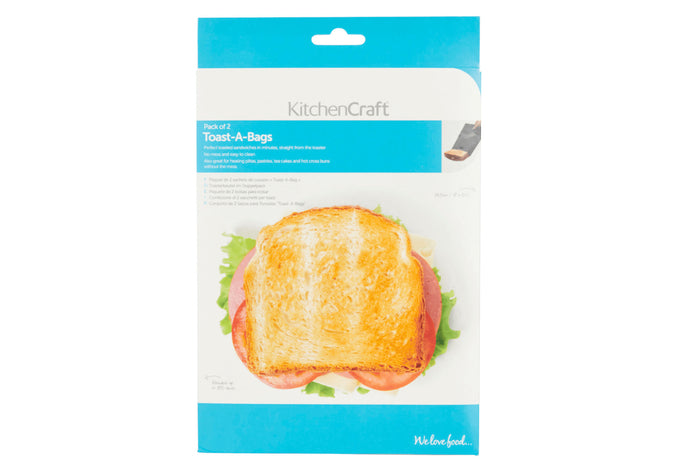 Set de 2 sacs à toast KitchenCraft antiadhérents et réutilisables