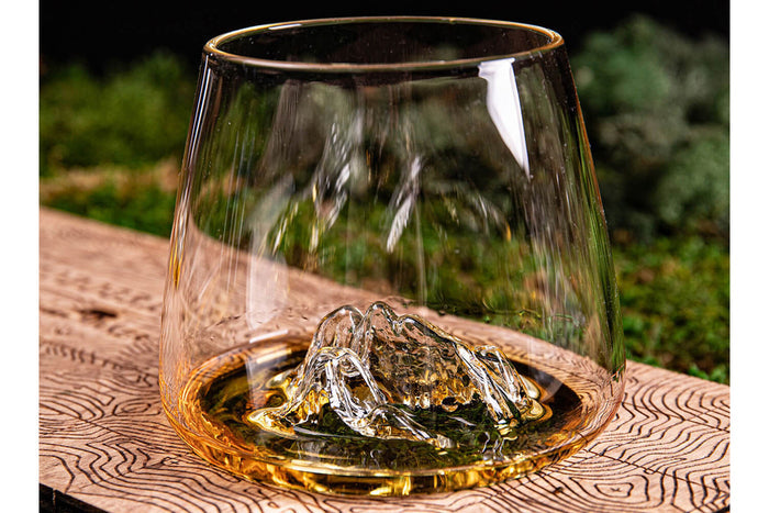 Set de 2 verres à spiritueux Alaskan Maker Topographic Tre Cime & Mont Rosa en verre cristallin