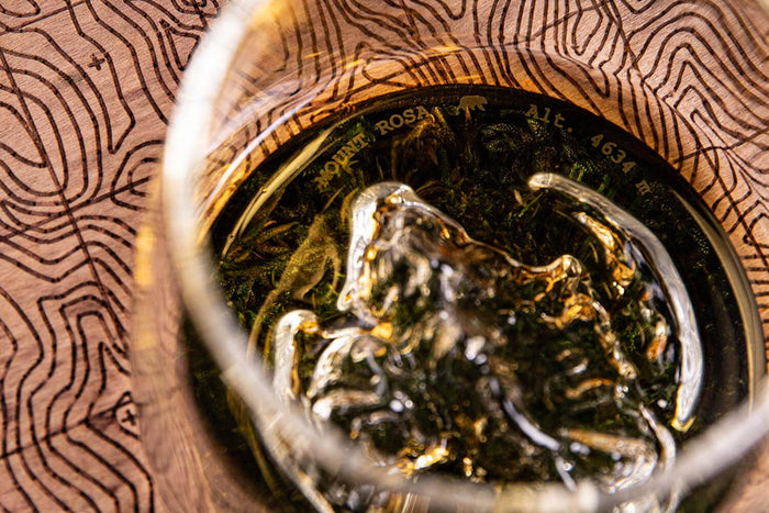 Set de 2 verres à spiritueux Alaskan Maker Topographic Tre Cime & Mont Rosa en verre cristallin