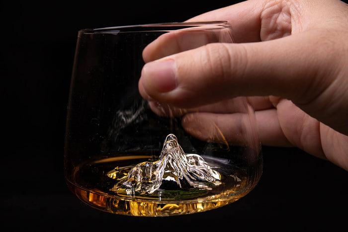 Set de 2 verres à spiritueux Alaskan Maker Topographic Zugspitze & Watzmann en verre cristallin
