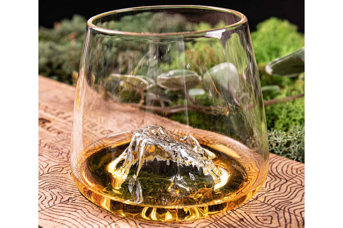 Set de 2 verres à spiritueux Alaskan Maker Topographic Zugspitze & Watzmann en verre cristallin