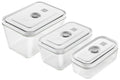 Set de 3 boîtes sous vide Zwilling Fresh & Save S/M/L en verre borosilicate
