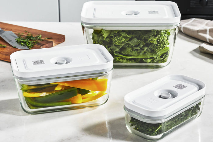 Set de 3 boîtes sous vide Zwilling Fresh & Save S/M/L en verre borosilicate