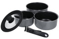Set de 3 casseroles antiadhésives MasterClass Smart Space compatible tous feux