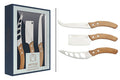 Set de 3 couteaux à fromage Artesà manches en bois
