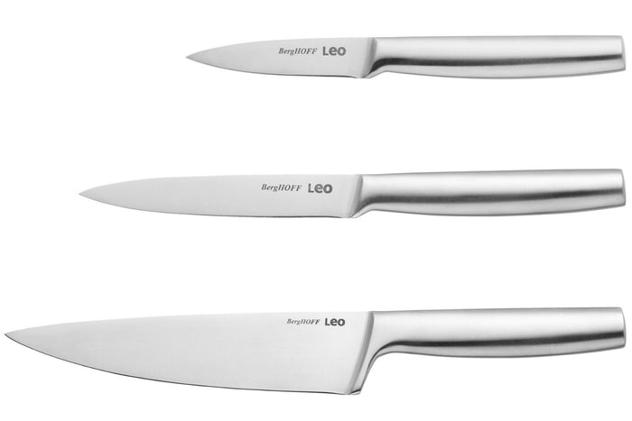 Set de 3 couteaux basiques Berghoff Leo Legacy en acier inox monobloc