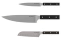Set de 3 couteaux Berghoff Dina Gene en acier inoxydable noir