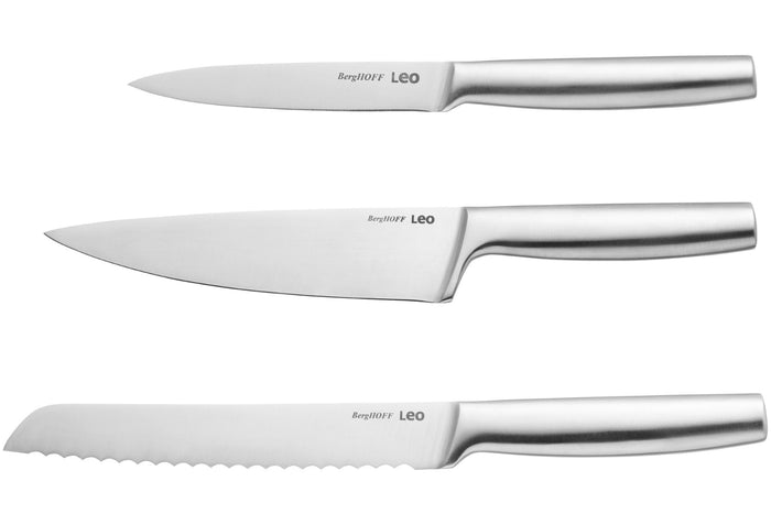 Set de 3 couteaux classiques Berghoff Leo Legacy en acier inox monobloc
