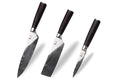 Set de 3 couteaux Kutoyama Pakka office + nakiri + chef