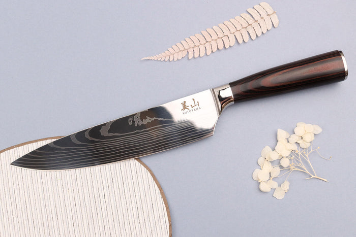 Set de 3 couteaux Kutoyama Pakka office + nakiri + chef