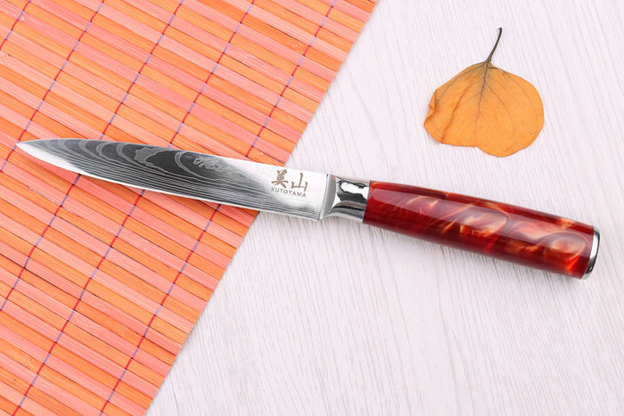 Set de 3 couteaux Kutoyama Red Flame chef + universel + office