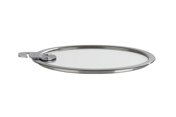 Set de 3 couvercles plats Cristel Strate Amovible 16 à 20cm en verre trempé