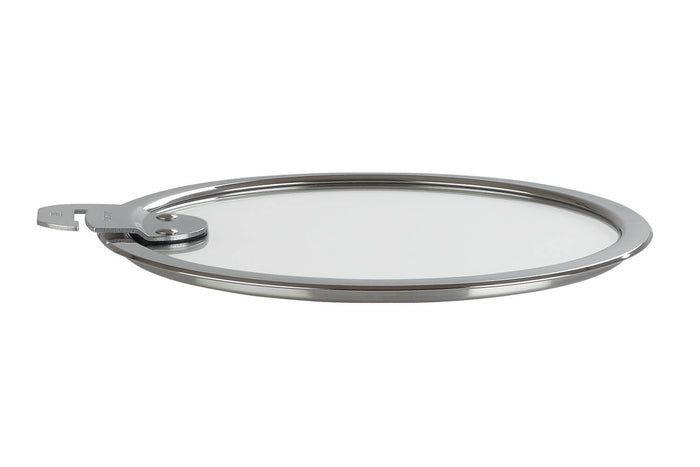 Set de 3 couvercles plats Cristel Strate Amovible 16 à 20cm en verre trempé