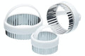 Set de 3 emporte-pièces cannelés KitchenCraft en inox avec poignées