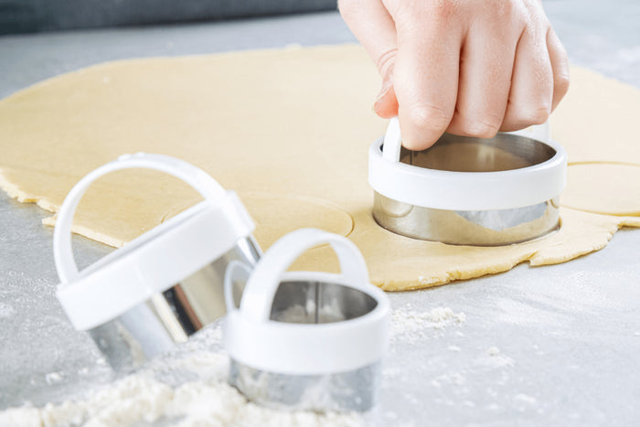 Set de 3 emporte-pièces ronds KitchenCraft en inox avec poignées