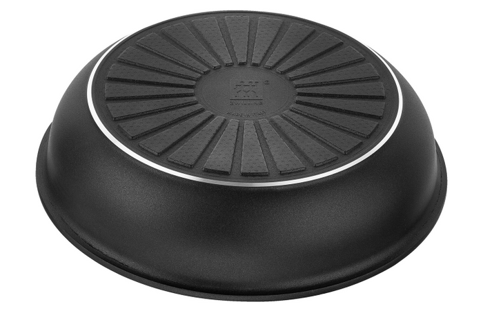 Set de 3 poêles Zwilling Unlock Ceraforme® Titanium en aluminium 20, 24 et 28 cm + 1 poignée amovible