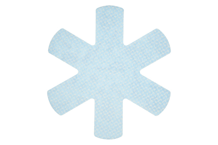Set de 3 protections KitchenCraft pour poêles antiadhérentes en polyester bleu