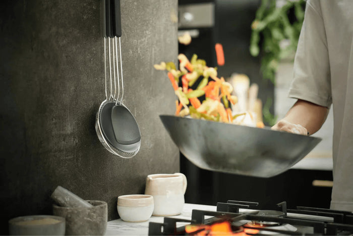 Set de 3 ustensiles de cuisine Joseph Joseph Nest Fusion en silicone et acier avec crochet de suspension