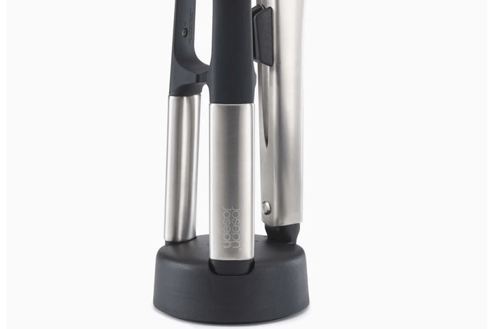Set de 3 ustensiles Joseph Joseph Elevate Fusion en silicone avec support de rangement