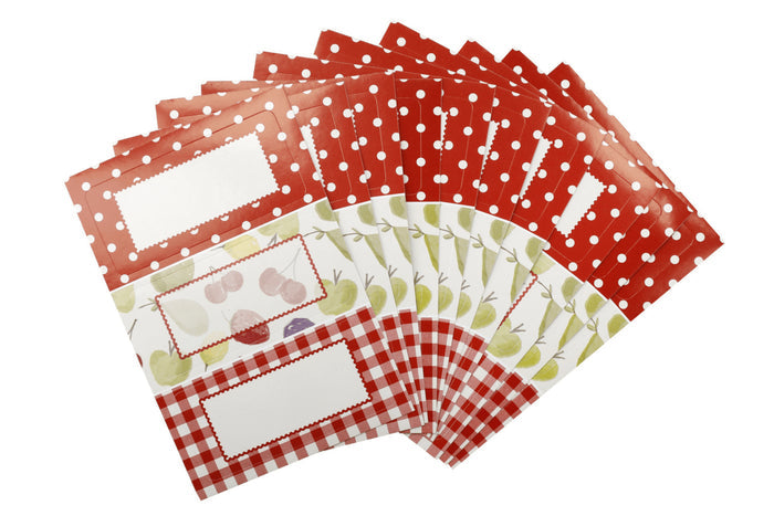 Set de 30 étiquettes de pots à confiture KitchenCraft Home Made Orchard 3 motifs