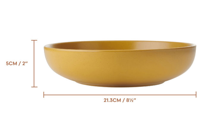 Set de 4 bols à pâtes KitchenCraft Idilica en grès multicolore 21cm