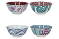 Set de 4 bols KitchenCraft en céramique Vibrance design diamètre 15cm