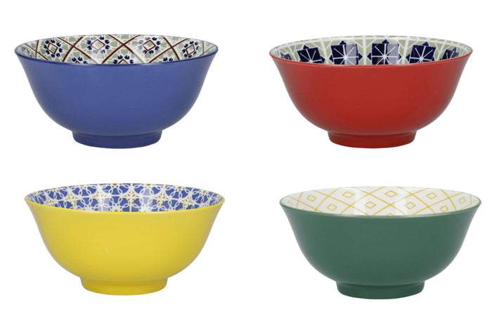 Set de 4 bols KitchenCraft World of Flavours en céramique diamètre 15cm