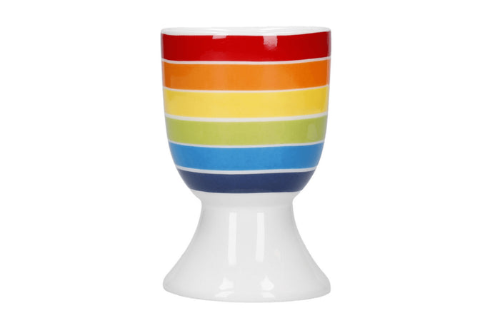 Set de 4 coquetiers KitchenCraft en porcelaine motifs arc-en-ciel