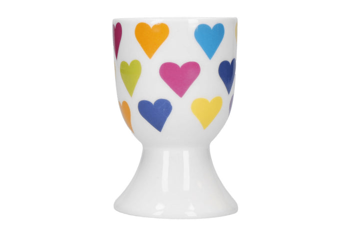 Set de 4 coquetiers KitchenCraft en porcelaine motifs arc-en-ciel