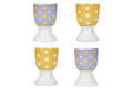Set de 4 coquetiers KitchenCraft Soleada en porcelaine motifs floraux