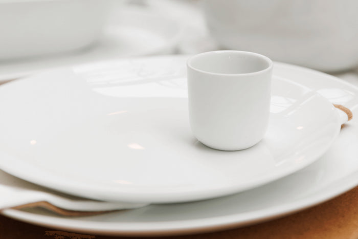 Set de 4 coquetiers Mikasa Chalk en porcelaine blanche