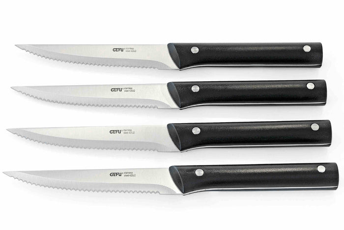 Set de 4 couteaux à steak Gefu lame dentée