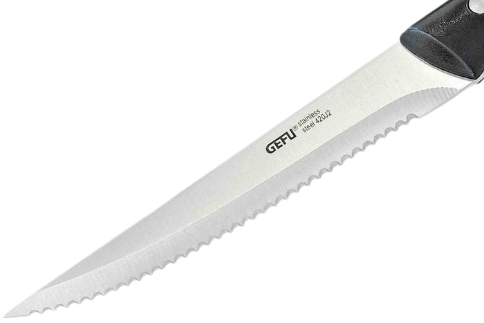 Set de 4 couteaux à steak Gefu lame dentée