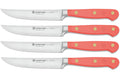 Set de 4 couteaux à steak Wusthof Classic Colour Coral Peach forgés lame 12cm