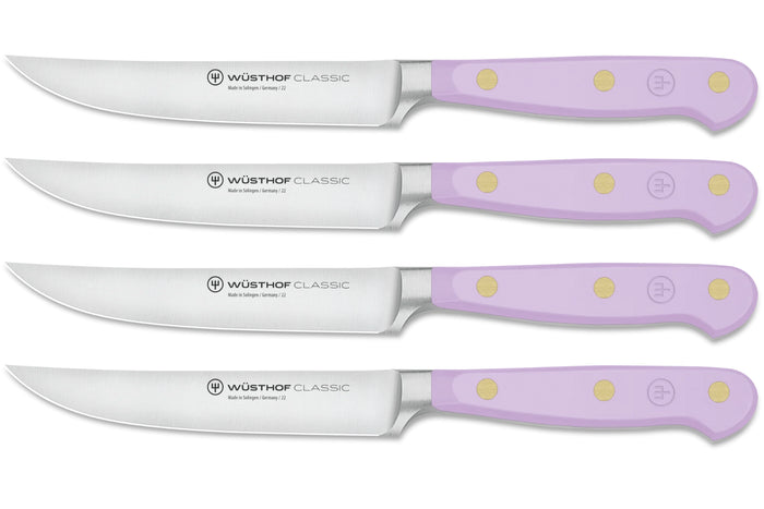 Set de 4 couteaux à steak Wusthof Classic Colour Purple Yam forgé lame 12cm