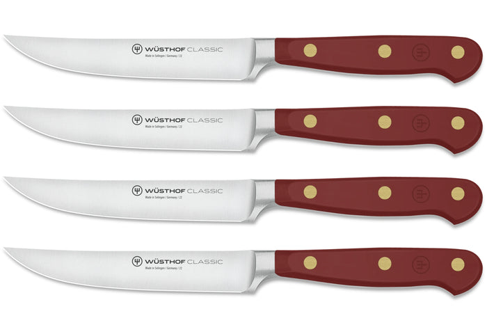 Set de 4 couteaux à steak Wusthof Classic Colour Tasty Sumac forgés lame 12cm