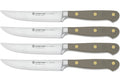 Set de 4 couteaux à steak Wusthof Classic Colour Velvet Oyster forgés lame 12cm