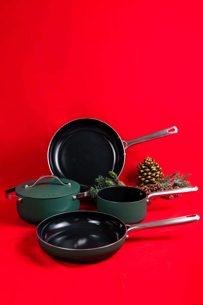 Set de 4 pièces cuisson Beka Mobi revêtement céramique 16, 20, 24 et 28cm - Coloris vert