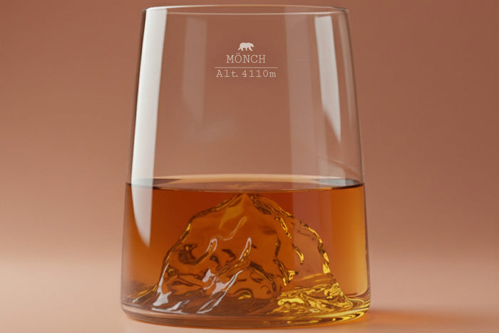 Set de 4 shooters Alaskan Maker Topographic en verre cristallin Swiss Edition