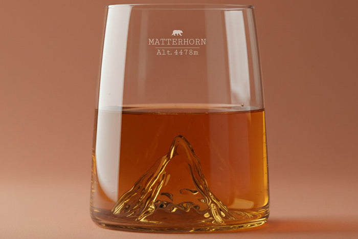 Set de 4 shooters Alaskan Maker Topographic en verre cristallin Swiss Edition