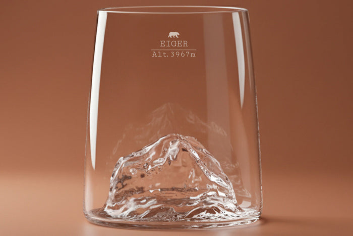 Set de 4 shooters Alaskan Maker Topographic en verre cristallin Swiss Edition